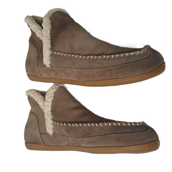 Blondo Serene Waterproof Leather Whipstitch Moccasin Slipper Bootie 9M - Picture 4 of 9